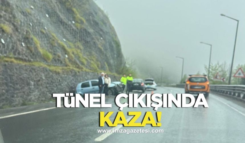 Değirmenağzı tünellerinde kaza