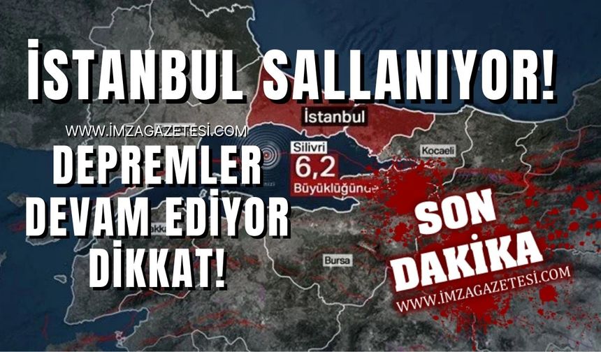 Silivri Açıklarında 6.2 Büyüklüğünde Deprem