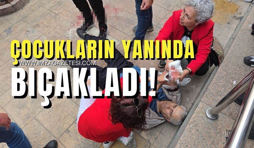 Cadde ortasında husumetlisini bıçakladı!