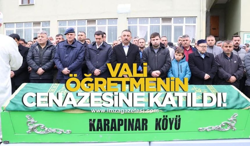 VALİ HACIBEKTAŞOĞLU, ÖĞRETMEN HALİL ALTUNAY’IN CENAZE TÖRENİNE KATILDI