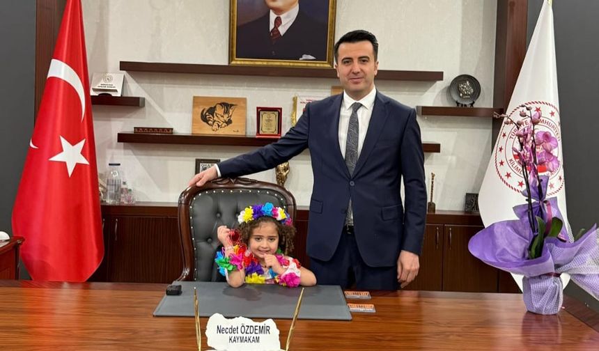 MİNİK NİSA KAYMAKAMLIK KOLTUĞUNA OTURDU