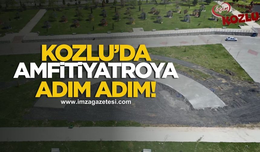 Kozlu Sahil Amfitiyatrosu’nda çalışmalar hızla devam ediyor!