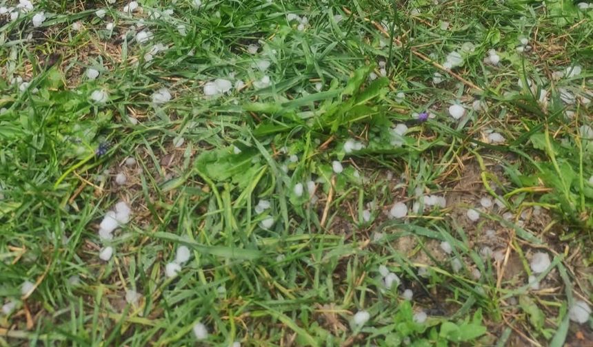 Karabük'te Mayıs ayında dolu! Dolu yağışı hayatı olumsuz etkiledi...