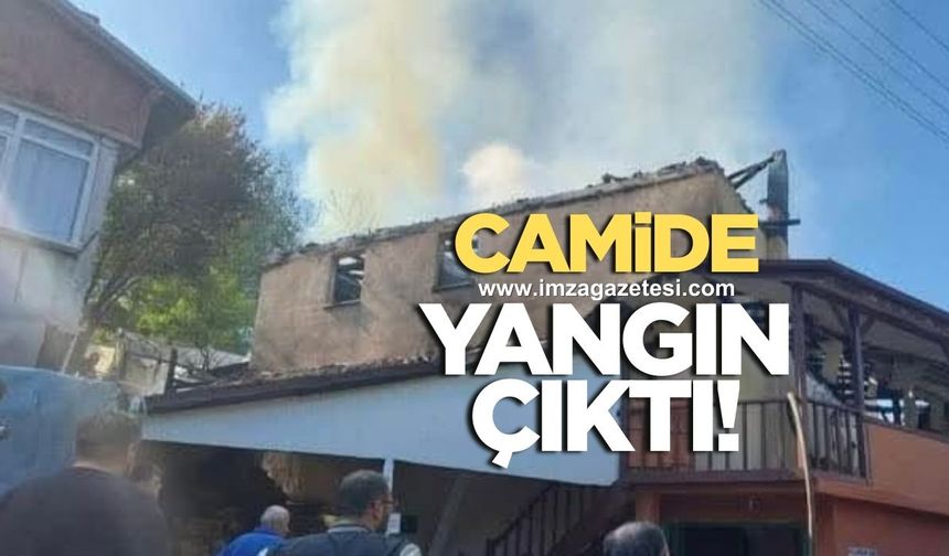 Camide yangın!