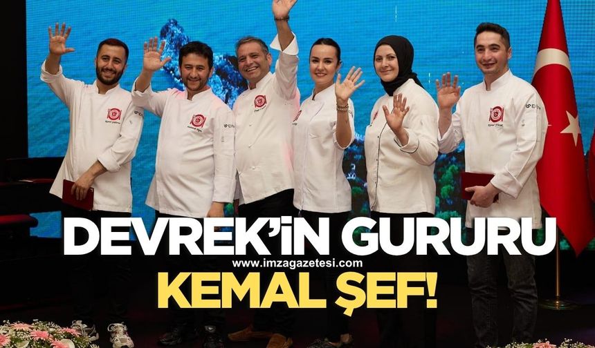 Devrekli şef Kemal Yürük ilçenin gururu olmaya devam ediyor