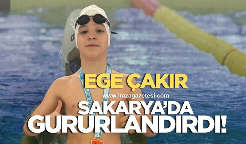 EGE ÇAKIR SAKARYADA GURURLANDIRDI 4 BİRİNCİLiK İLE DÖNÜYOR