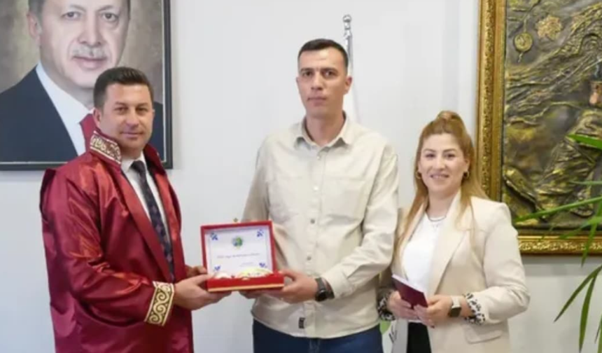 KİLİMLİ BELEDİYE BAŞKANI ALTUN, ZABITA MÜDÜRÜNÜN NİKAHINI KIYDI