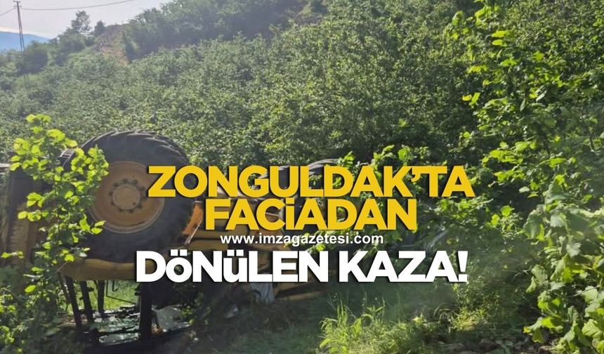 Faciadan Dönülen Kaza: İş Makinesi Uçuruma Yuvarlandı, Operatör Şans Eseri Kurtuldu!