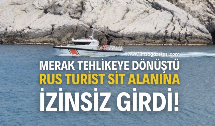 Tarihi Tavşan Adası’na Çıkan Rus Turist İçin Alarm Verildi!
