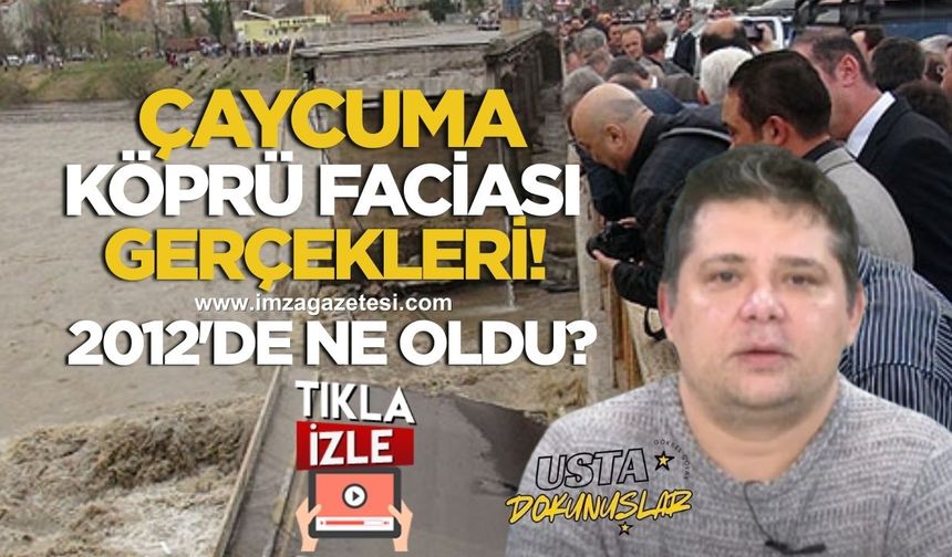 Zonguldaklı gazeteci Göksel Çolak'tan Çaycuma köprü kazasına Usta Dokunuş!