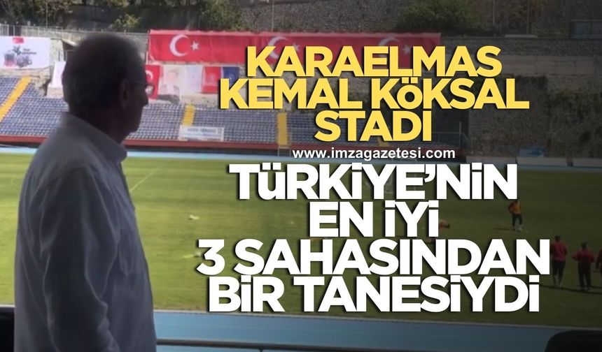 Karaelmas Kemal Köksal Stadyumu Türkiye'nin en iyi 3 sahasından bir tanesiydi!