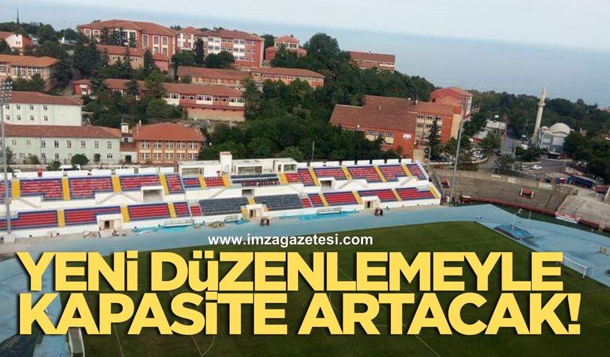 Karaelmas Kemal Köksal Stadyumu’nun kapasitesi artırılacak