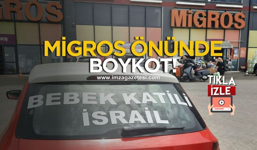 Zonguldak’ta Migros Önünde İsrail Protestosu!