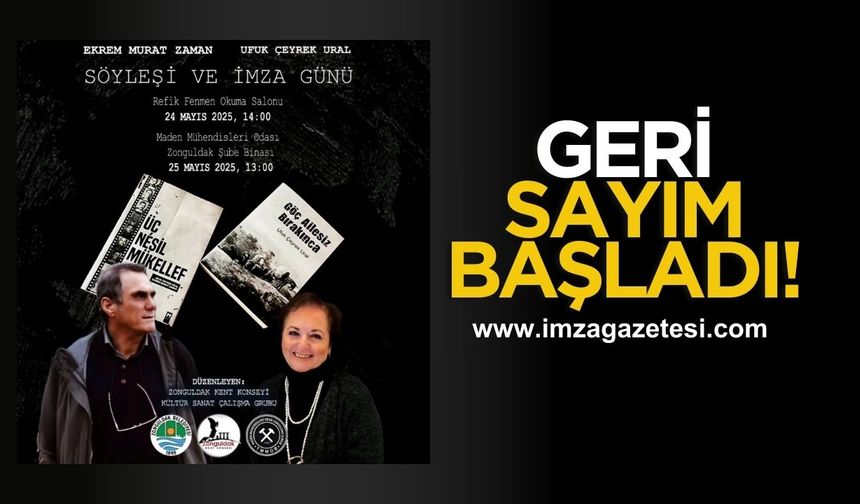 O söyleşi ve imza günlerinde geriye sayım başladı!