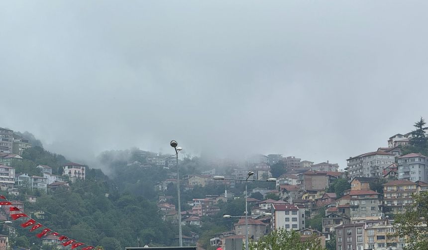 Zonguldak'a sis çöktü!