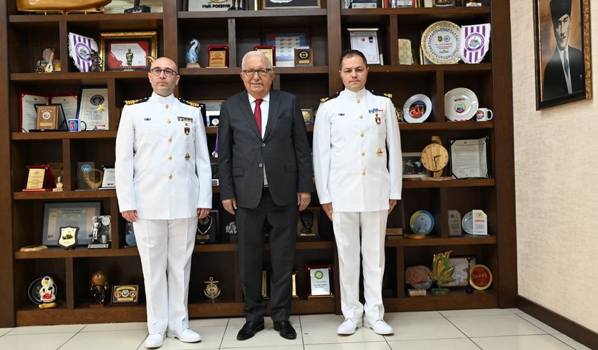 Mavi vatanın kahramanları Ereğli’de... Komutanlardan Halil Posbıyık’a anlamlı ziyaret