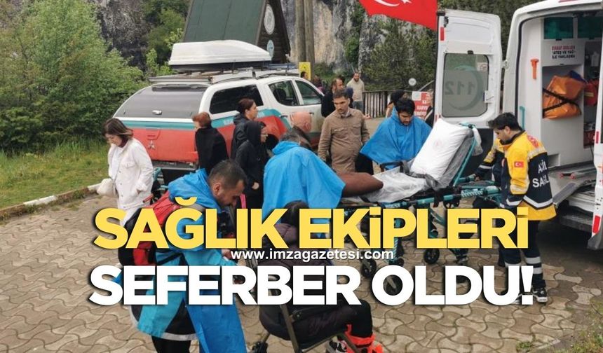 Yaralı vatandaşı kurtarmak isteyen ekipler seferber oldu