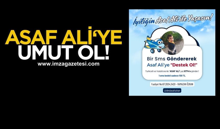 Kdz.Ereğli Belediyesi'nden anlamlı çağrı! Asaf Ali için dayanışma zamanı...