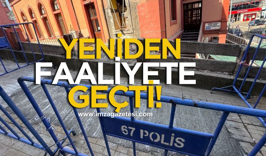 Zonguldak'ta çöken yol onarıldı... Faaliyete başladı!