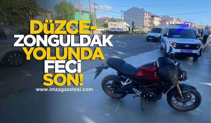 Düzce-Zonguldak Yolunda Feci Son!