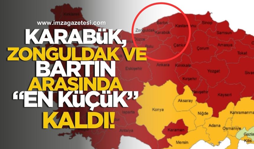 Karabük, Zonguldak ve Bartın'ın arasında "en küçük" kaldı!