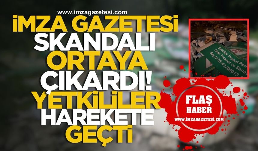 İmza Gazetesi, Zonguldak'taki Skandalı Ortaya Çıkardı! Yetkililer Harekete Geçti!