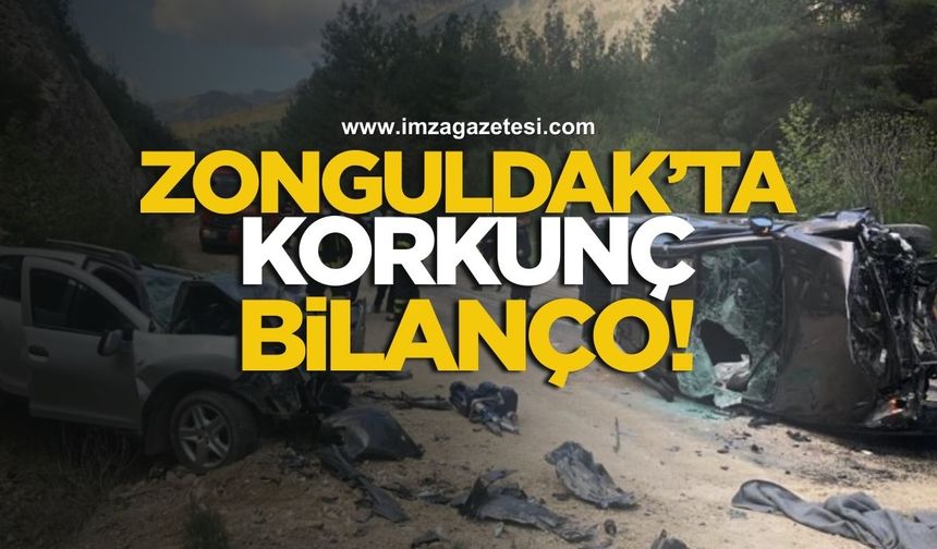 Zonguldak’ta korkunç trafik kazası bilançosu!