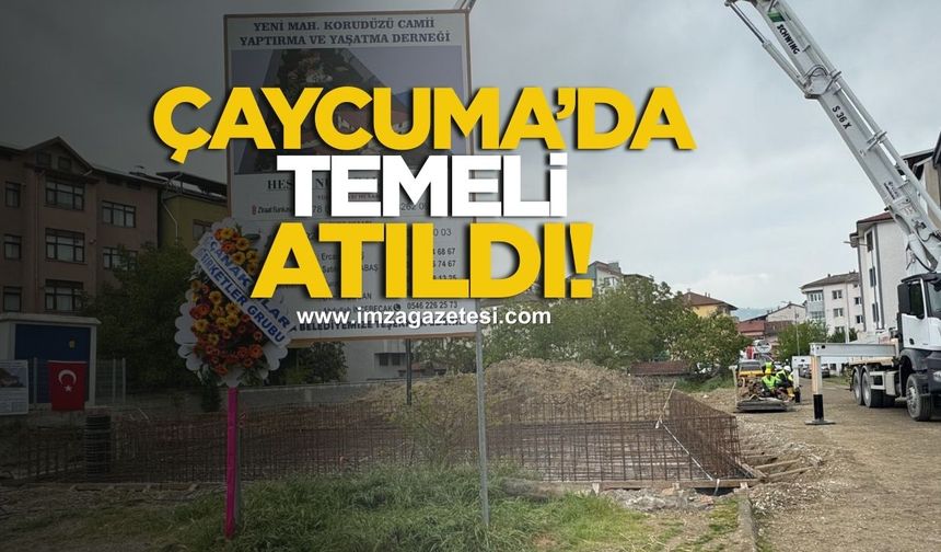 Çaycuma’da temeli atıldı!