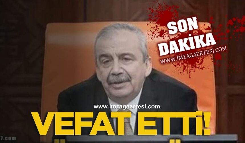 Sırrı Süreyya Önder vefat etti!
