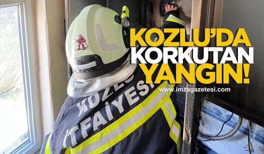 Kozlu'da korkutan yangın!