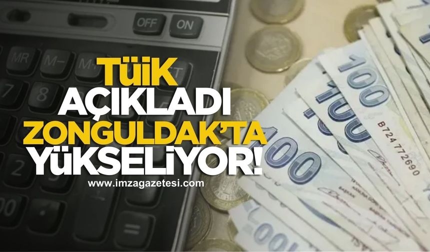 TÜİK açıkladı! Zonguldak'ta yükseliyor!