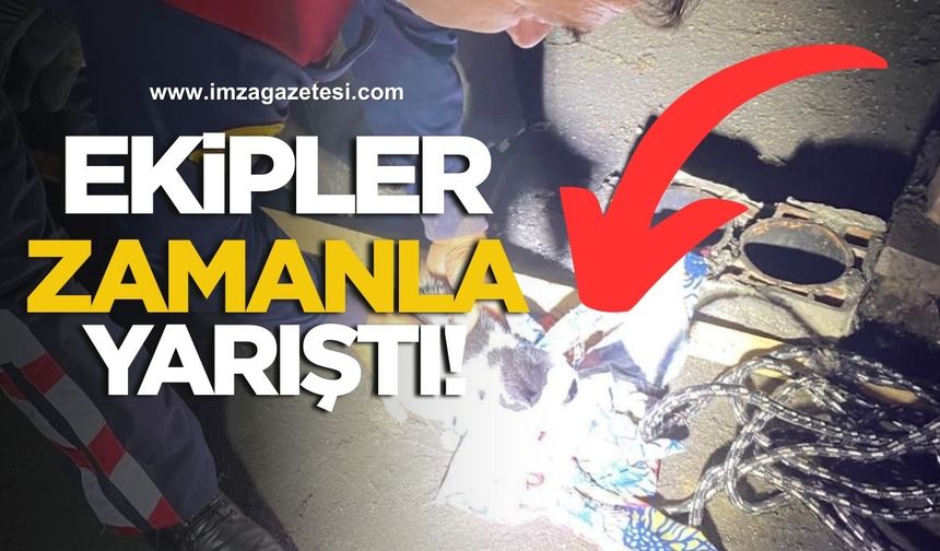 Zonguldak’ta İtfaiye Ekipleri Zamanla Yarıştı!