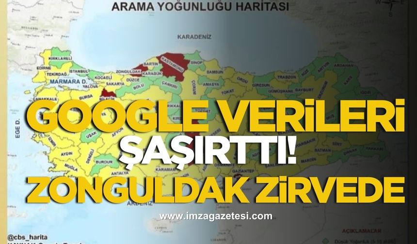 Google Verileri Şaşırttı! Zonguldak İlk Sırada!