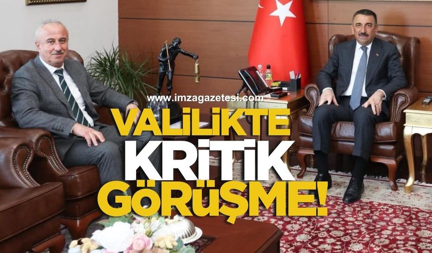 Zonguldak Valiliği'nde kritik görüşme!