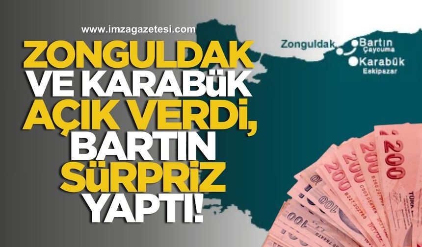 Zonguldak ve Karabük Açık Verdi, Bartın Sürpriz Yaptı!