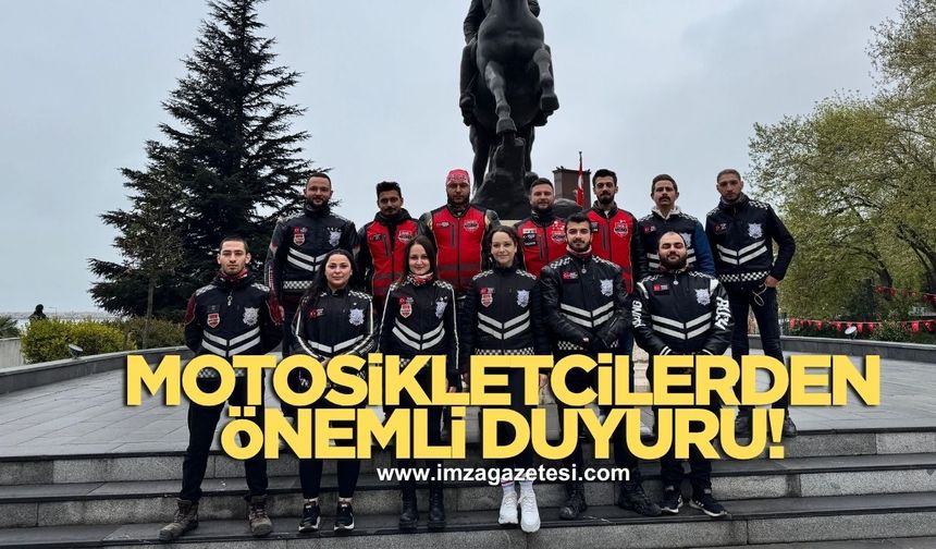 Zonguldak Motosiklet Sürücüleri Derneğinden önemli duyuru!