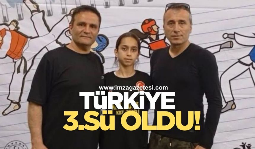 ZONGULDAK’IN GURURU ELİF ASEL TÜRKİYE ÜÇÜNCÜSÜ OLDU!
