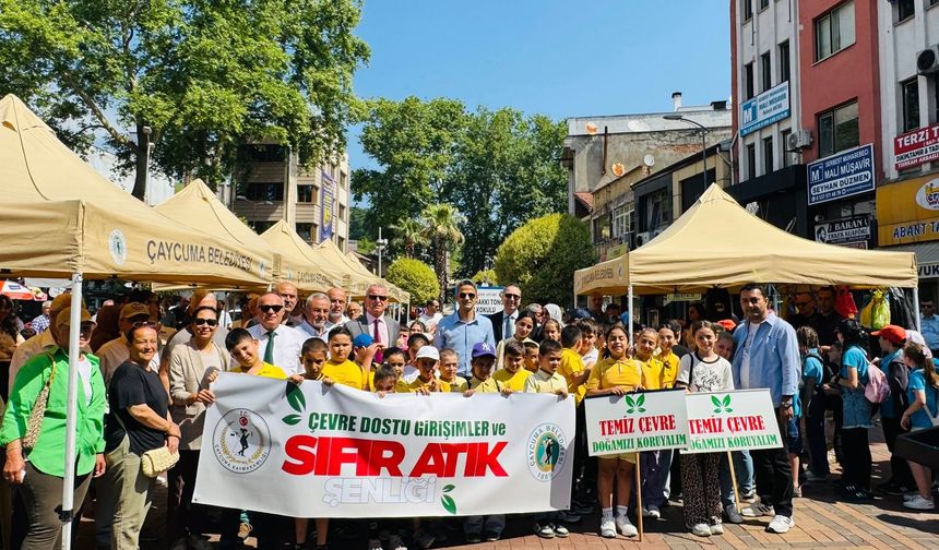 Çaycuma'da "Çevre Dostu Girişimler ve Sıfır Atık Şenliği"ne büyük ilgi!