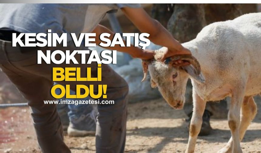 Kurban kesim ve satış noktası belli oldu! Sadece tek noktada hizmet verilecek!