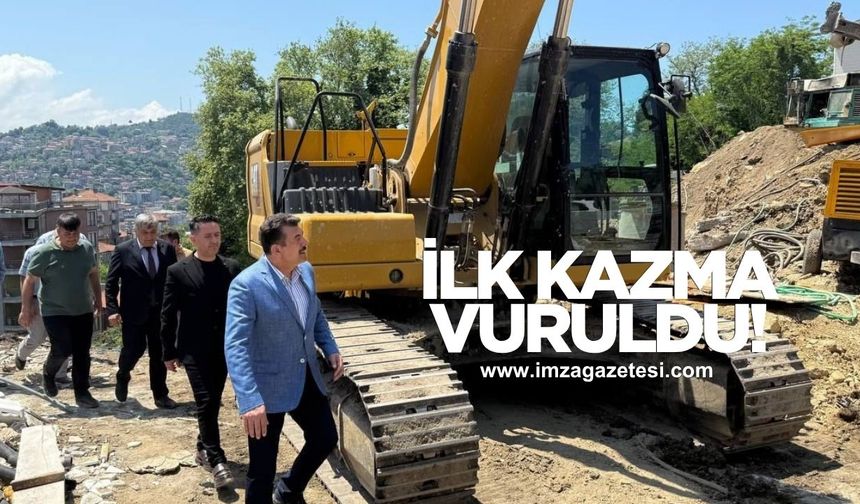 Zonguldak Milletvekili Muammer Avcı; “ Yayla Ortaokulu İnşaat‘ında İlk Kazmayı Vurduk!“