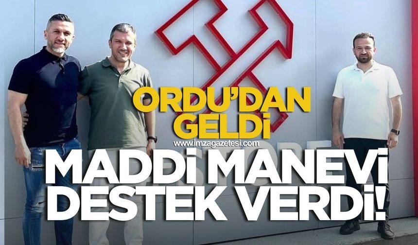 Ordu’dan geldi Zonguldakspor'a destek verdi