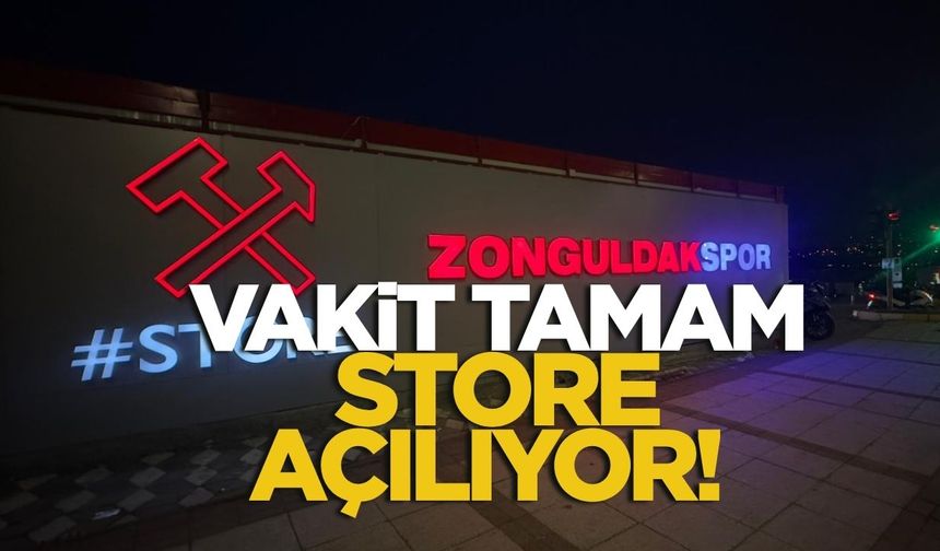 Vakit tamam! Zonguldakspor FK Store açılıyor