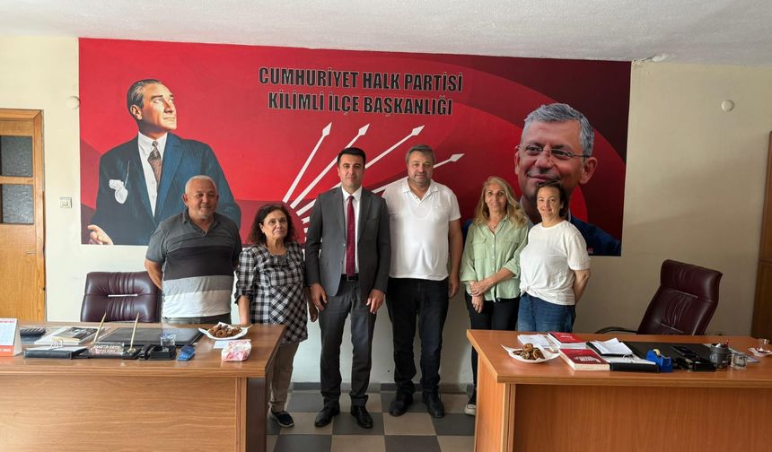 KİLİMLİ’YE VEDA ZAMANI: KAYMAKAM NECDET ÖZDEMİR’DEN CHP’YE ANLAMLI ZİYARET