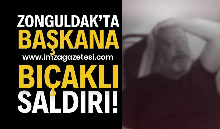 İlçe başkanına bıçaklı saldırı! Kanlar içinde kaldı!