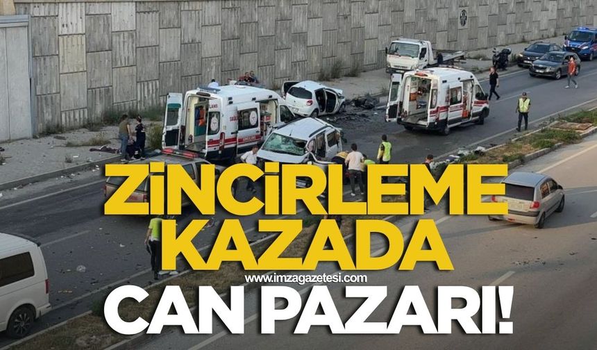 Zincirleme kazada can pazarı! 4'ü çocuk 9 yaralı