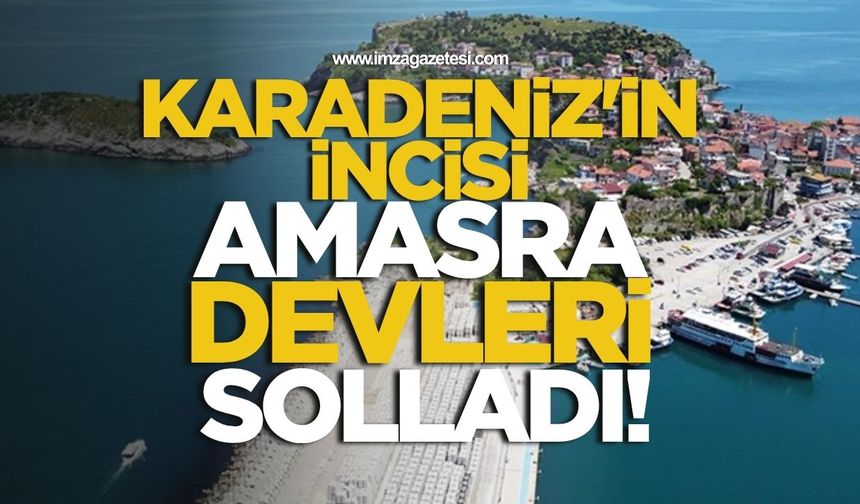 Karadeniz'in incisi Amasra, kruvaziyerde devleri solladı!