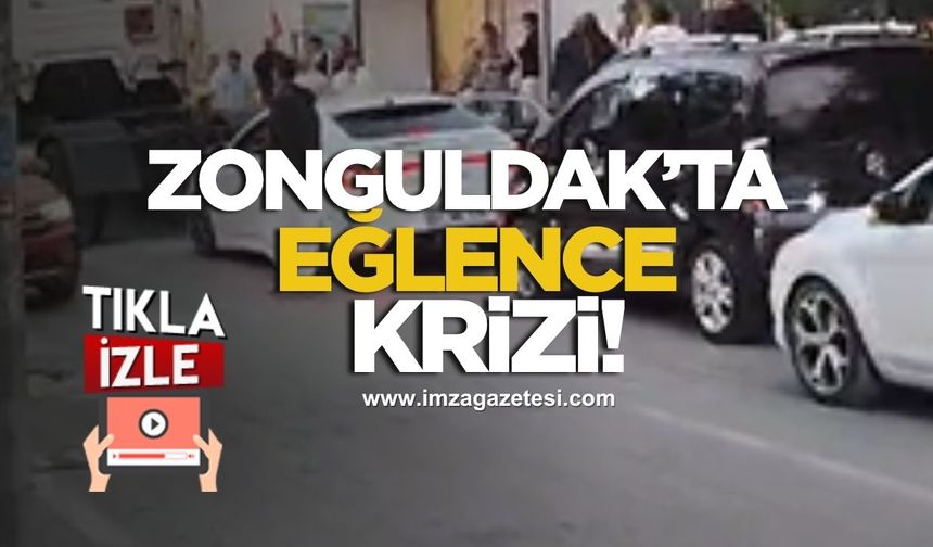 Zonguldak’ta Eğlence Krizi! Yolu Kapatıp Konvoy Yaptılar!