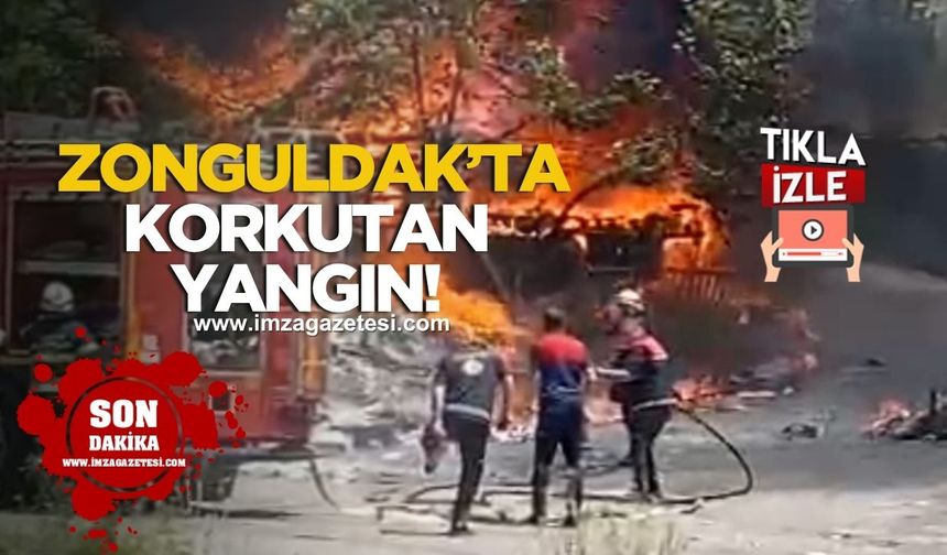 Zonguldak’ta Korkutan Yangın! Büyük Paniğe Neden Oldu!