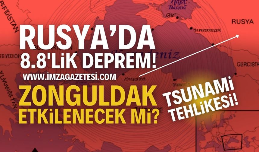Rusya'da Büyük Deprem: Zonguldak'ta Tsunami!