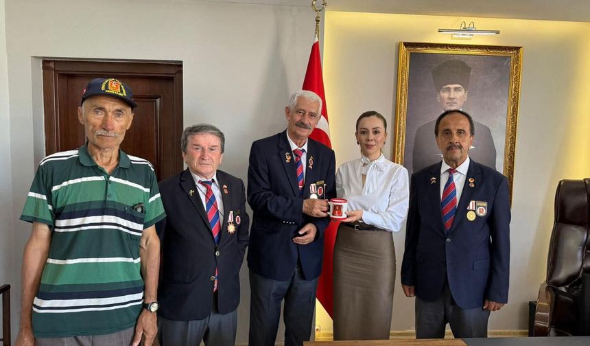 Gazilerden Gökçebey Kaymakamına Anlamlı Ziyaret...